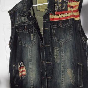 SMOKE RISE JEAN VEST MEN'S 2X RIDE NATION